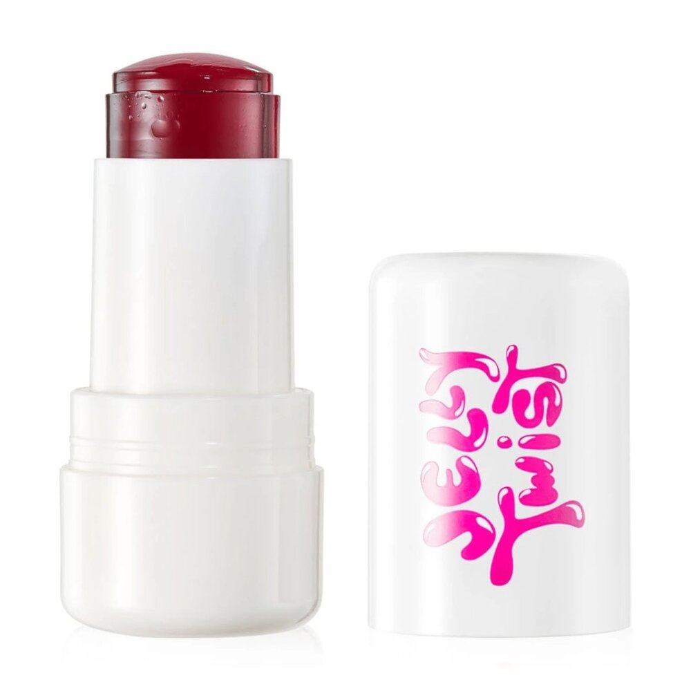 Lottie London Jelly Twist Berry Burst, Jelly Texture Blush & Lip Tint, 0.28 oz